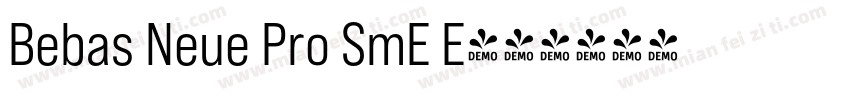 Bebas Neue Pro SmE E字体转换